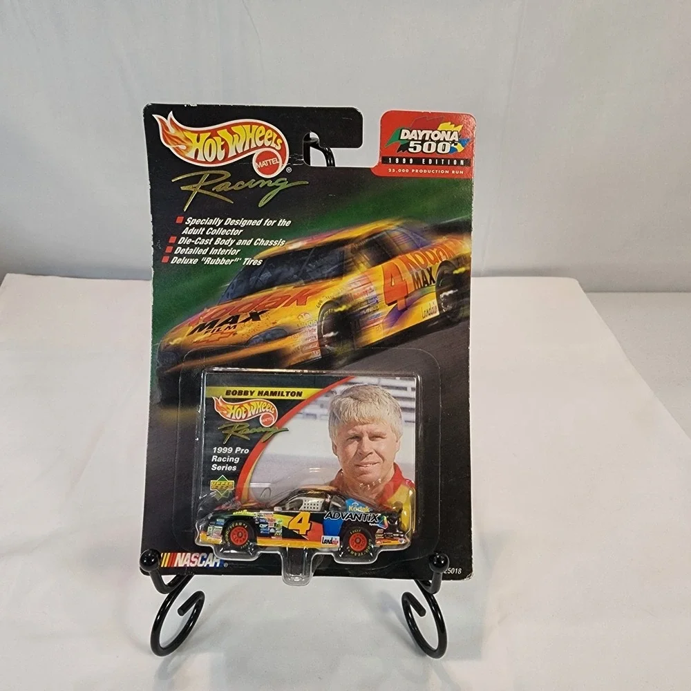 Rare Daytona 500 1999 Edition Bobby Hamilton Kodak #4 Hotwheel/ Upper Deck NIP